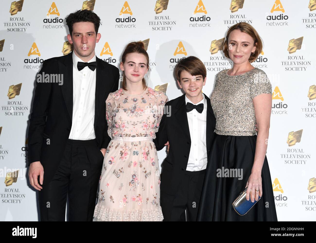 (leftright) Josh O'Conner, Daisy Waterstone, Milo Parker and Keeley Hawes attending the Royal