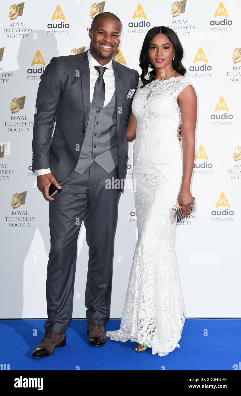 osi umenyiora and leila lopes attending the royal television society programme awards grosvenor house hotel park lane photo credit should read doug peters empics entertainment stock photo alamy