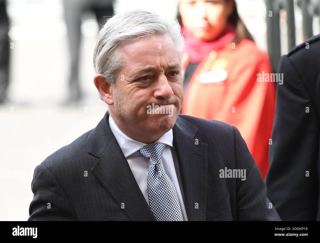 Speaker of the House of Commons John Bercow attending a service of hope at Westminster Abbey in London following the terror attack on Westmisnter Bridge and the Palace of Westminster.  Picture credit should read: Doug Peters/ EMPICS Entertainment Stock Photo