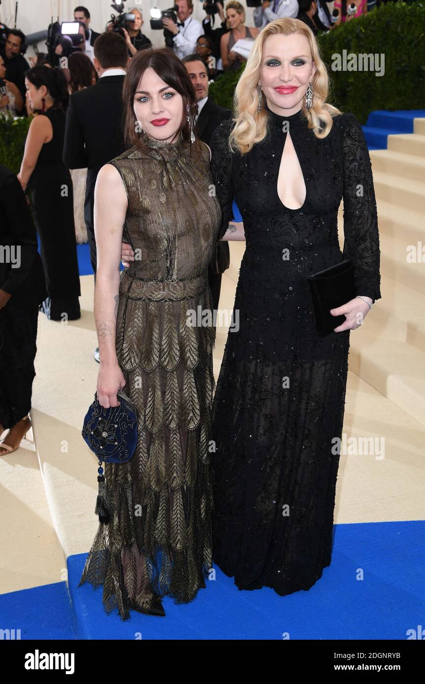 Frances Bean Cobai and Courtney Love attending The Metropolitan Museum of Art Costume Institute Benefit Gala 2017, in New York City, USA. Photo Credit should read: Doug Peters/EMPICS Entertainment. Stock Photo