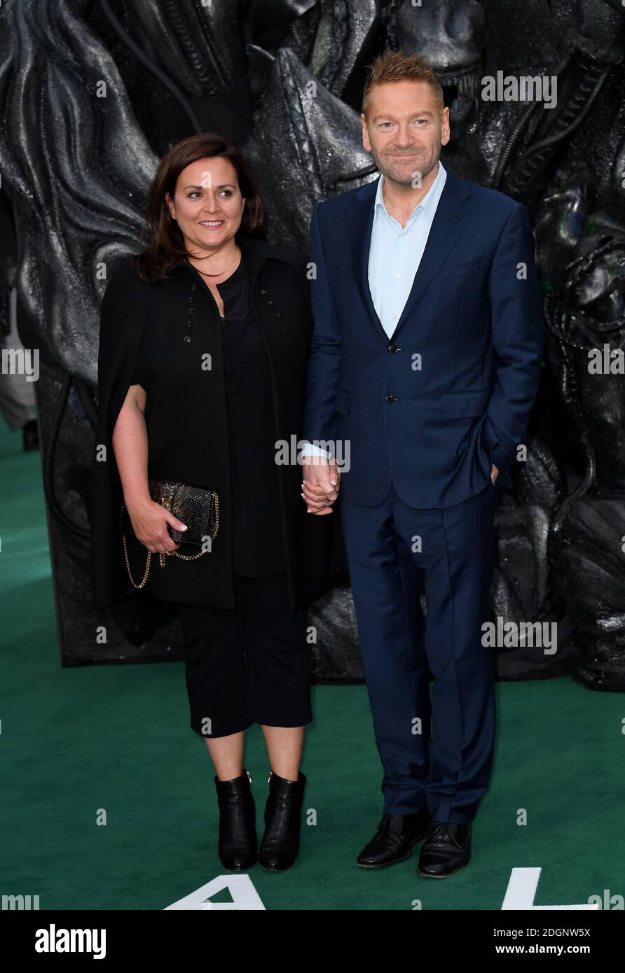Kenneth Branagh and wife Lindsay Brunnock attending the Alien: Covenant Premiere held at the Odeon cinema Leicester Square, London. Photo Credit should read: Doug Peters/EMPICS Entertainment. Stock Photo