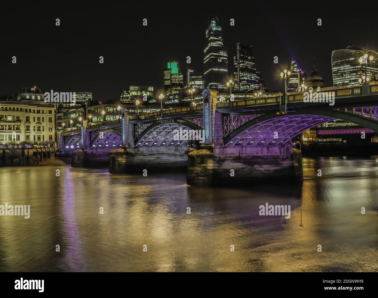 London at Night Stock Photo