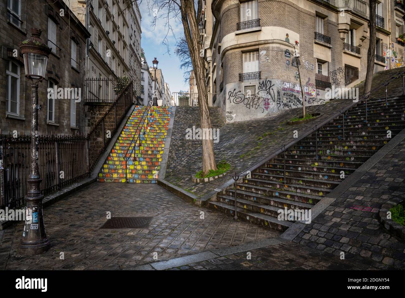Montmartre steps 1 Stock Photo Alamy
