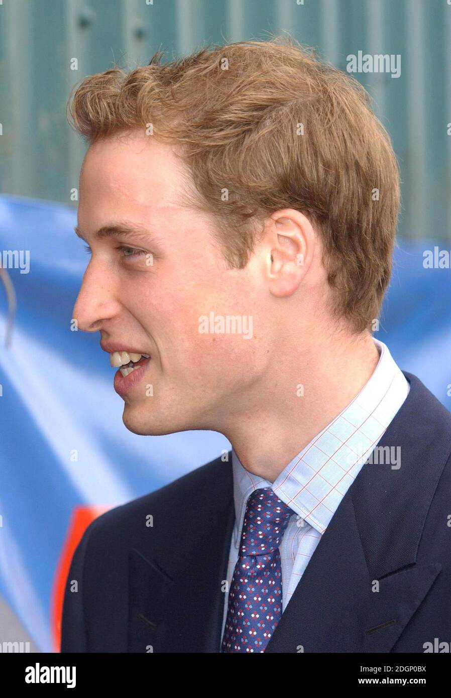 Prince William visiting wales. Headshot, funny, teeth. Â©Doug  Peters/ Stock Photo - Alamy