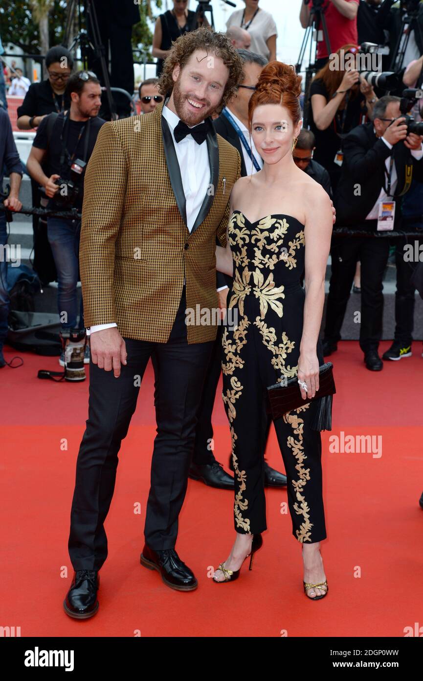 T. J. Miller and wife Kate Gorney attending the Wonderstruck Premiere