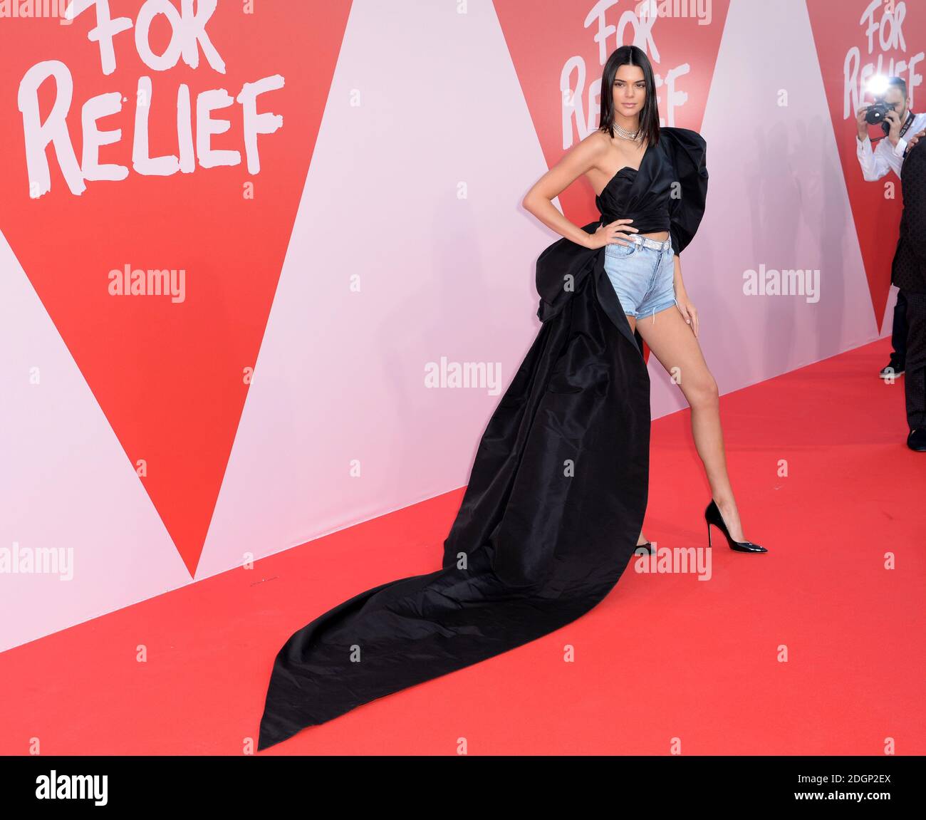 Kendall Jenner arriving at the Fashion For Relief Charity Fashion Show as part of the 70th Cannes Film Festival. Photo credit should read: Doug Peters/EMPICS Entertainment  Stock Photo