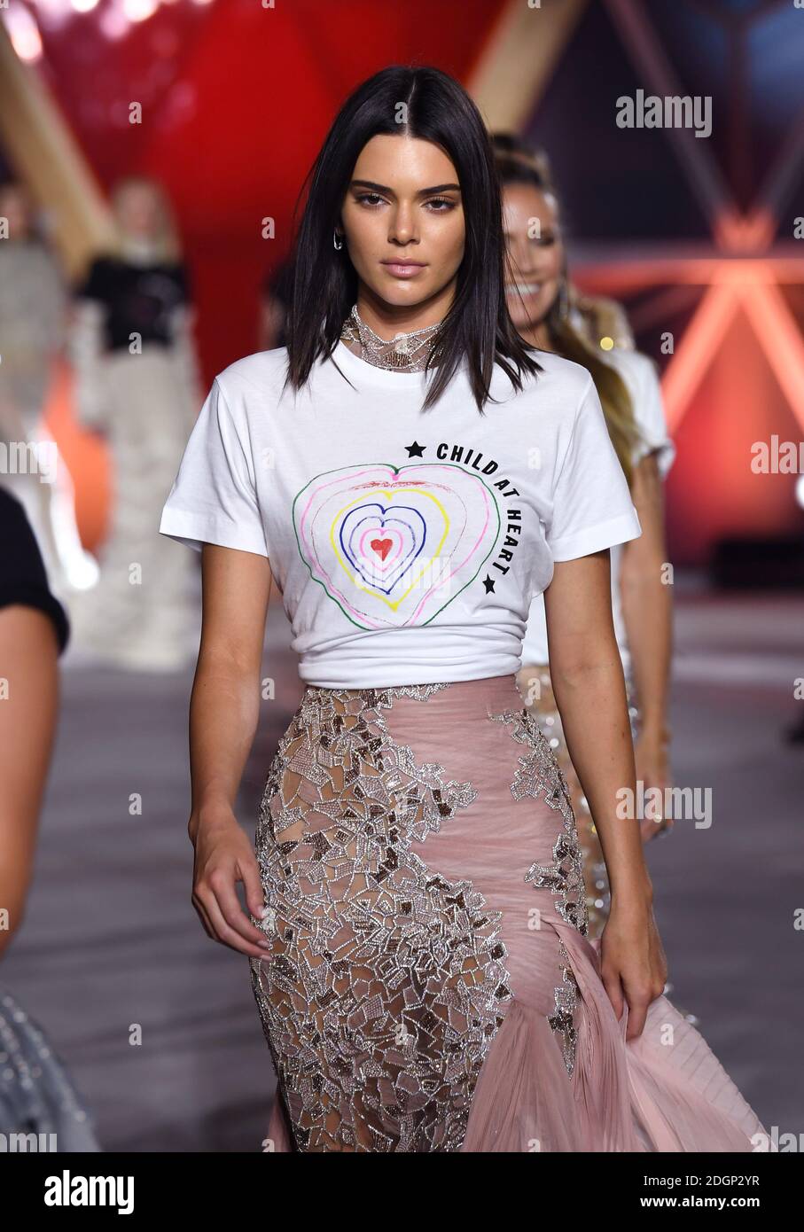Kendall Jenner on the catwalk at the Fashion For Relief Charity Fashion Show part of the Cannes Film Festival. Photo credit should read: Doug Peters/EMPICS Entertainment Stock Photo - Alamy
