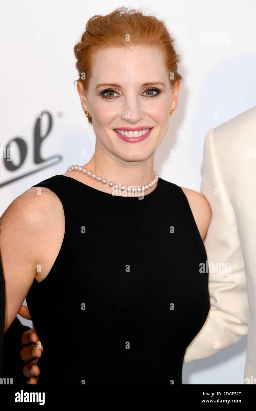 Jessica Chastain attending the 24th amfAR Gala held at the Hotel du Cap