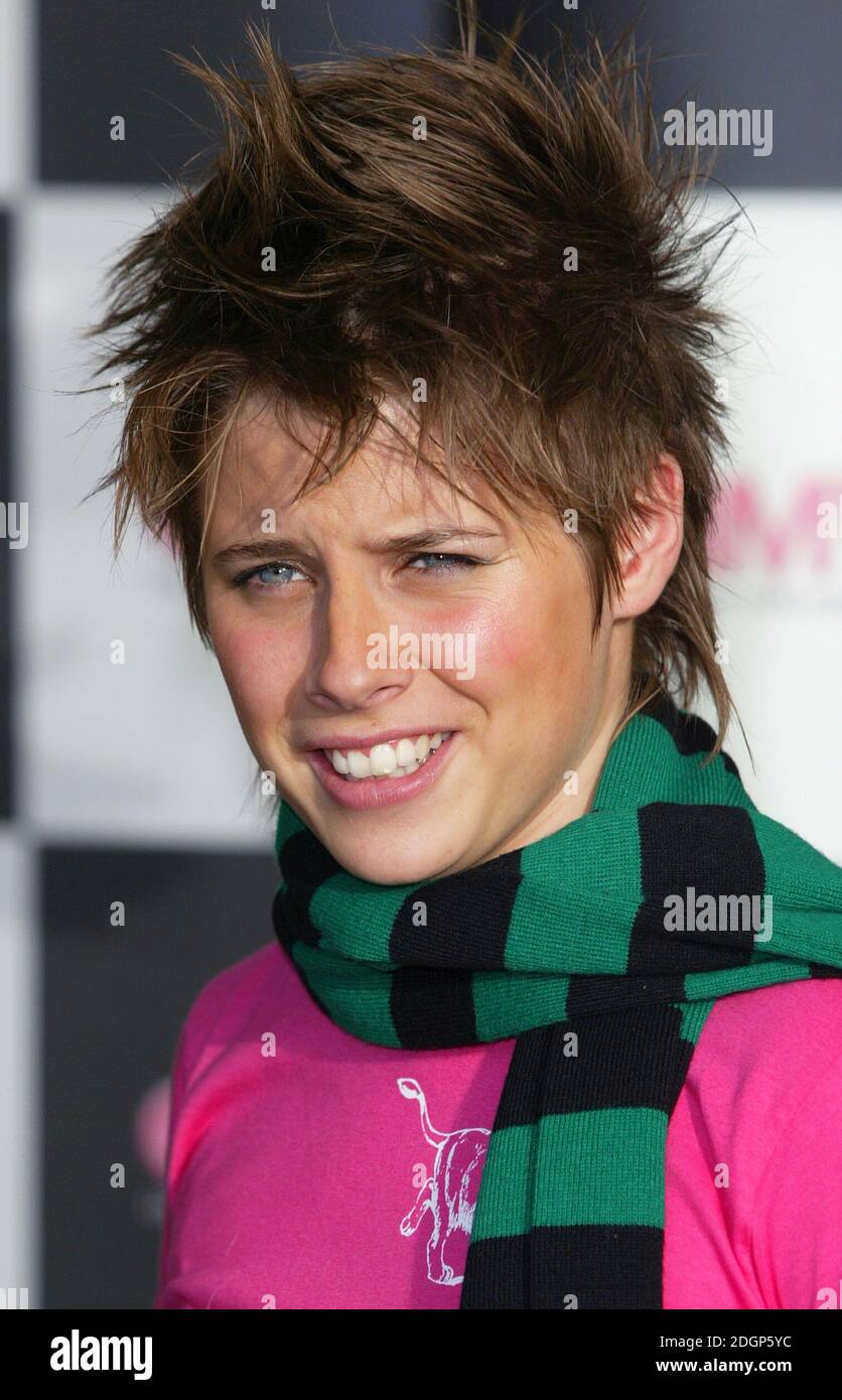 Alex Parks and Peter from Fame Academy opening the new HMV store in ...