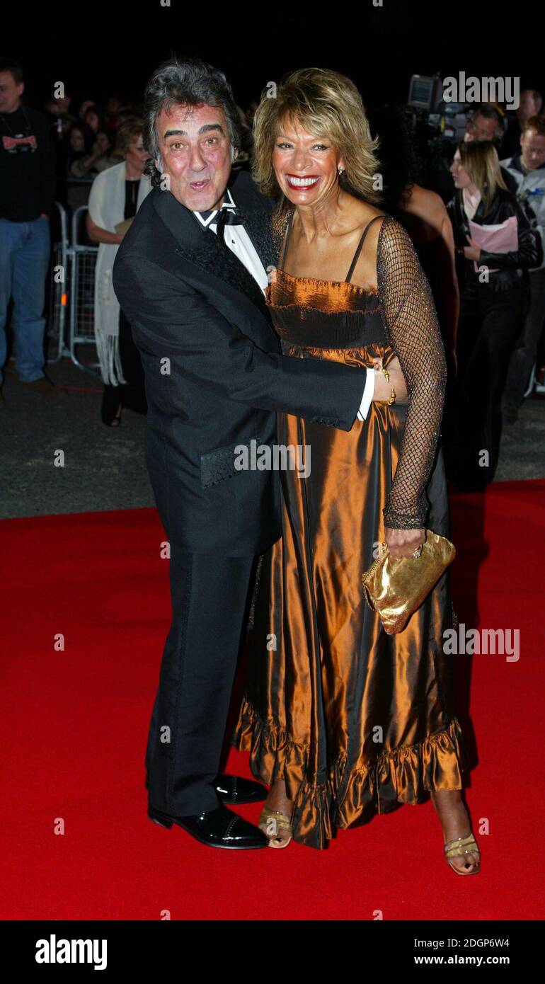 David Dickinson and his wife arrive at The National TV Awards, the
