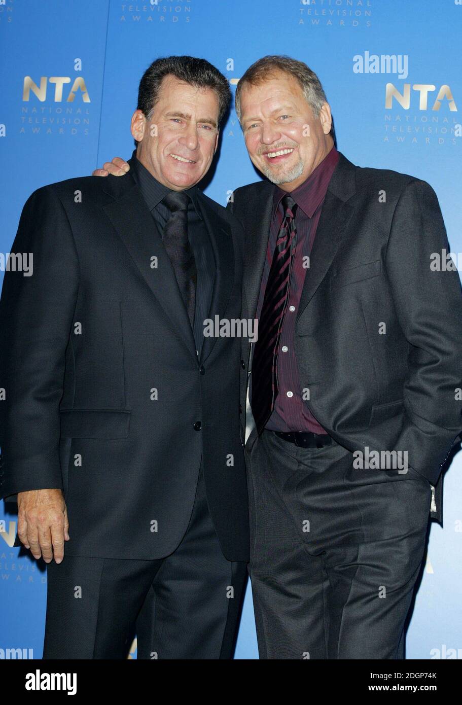 Paul Michael Glaser and David Soul at The National TV Awards, the Royal Albert Hall, London.  Stock Photo