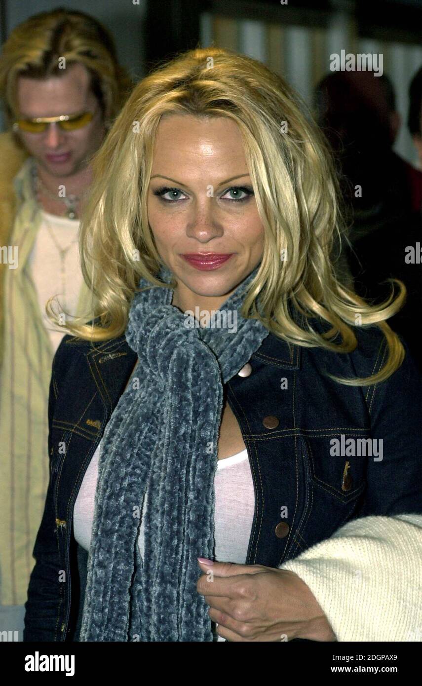 Pamela Anderson Arriving At Heathrow Airport To Promote Her New Show On ...