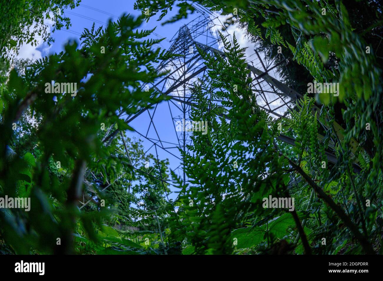 Wardley Pylon ZQ38, Wardley, Swinton, Manchester Stock Photo Alamy