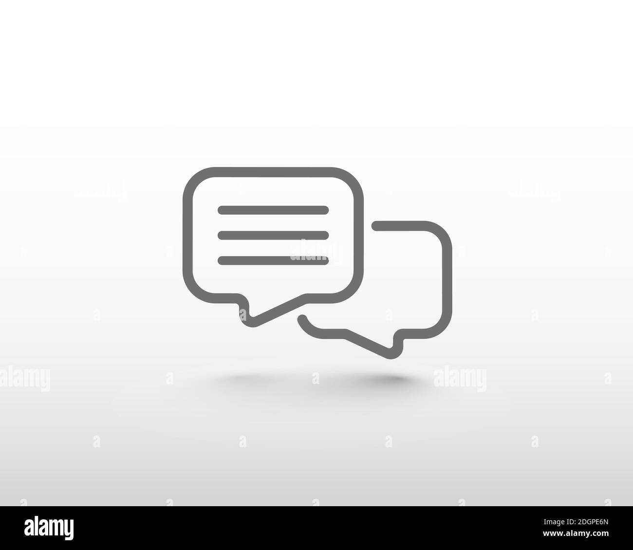 Chat bubble. Talk, dialogue, messenger or online support concept. web ...