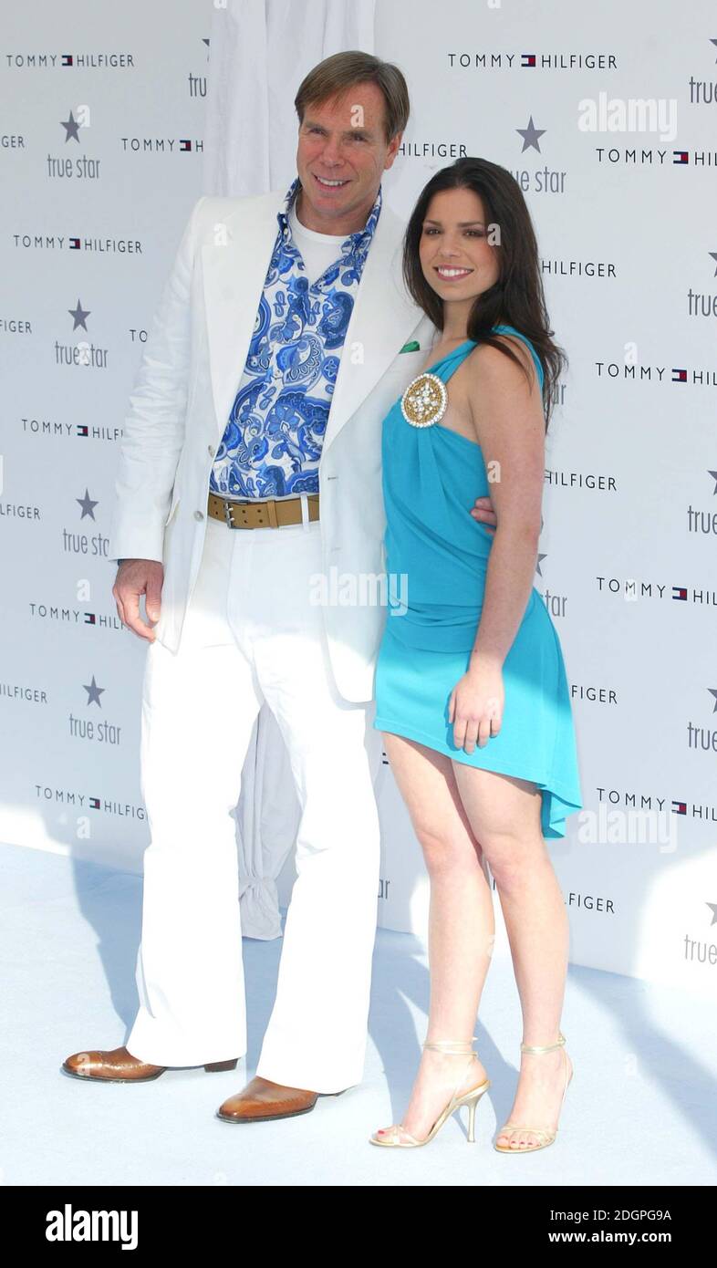Tommy Hilfiger and his daughter attending a party to launch the new Tommy  Hilfiger, True Star