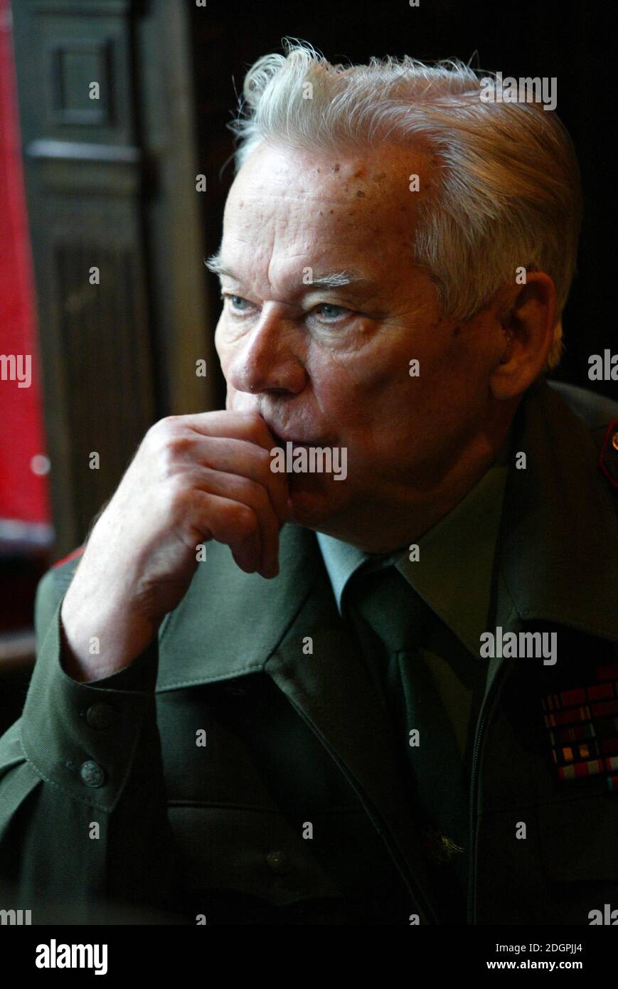 General Mikhail T Kalashnikov, National Hero of Russia and designer of ...