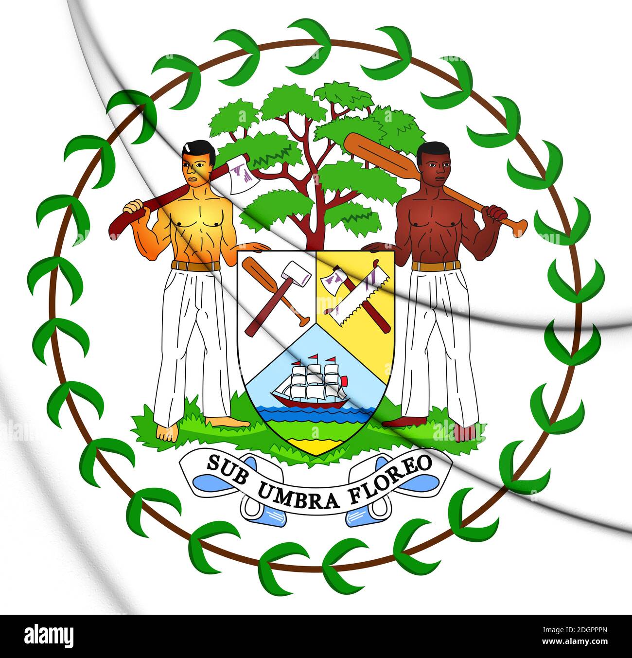 3D Belize Coat of Arms. 3D Illustration Stock Photo Alamy