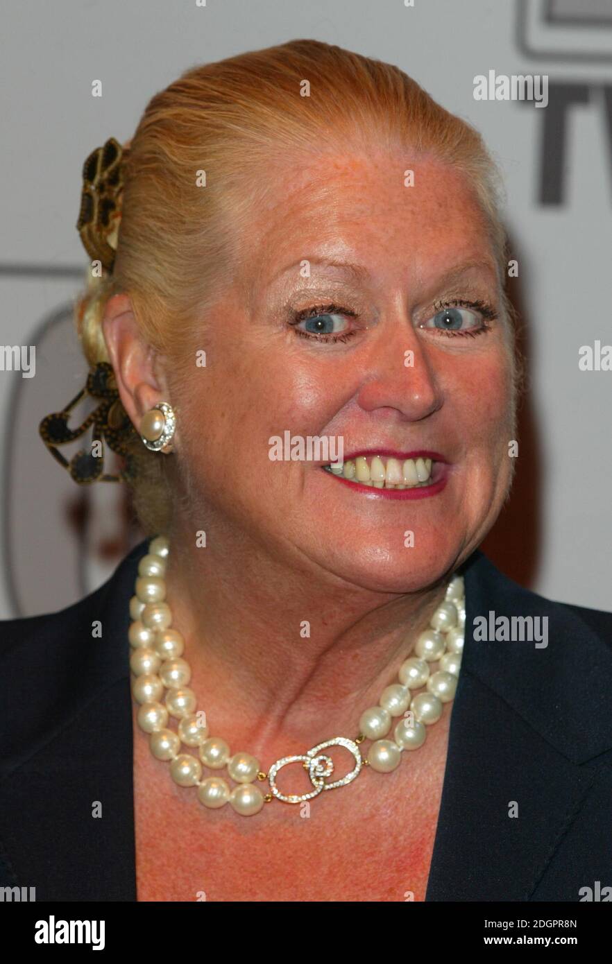 Kim Woodburn from How Clean Is Your House arriving at the 2004 TV Moments, BBC Television Centre, London. Doug Peters/allactiondigital.com Stock Photo