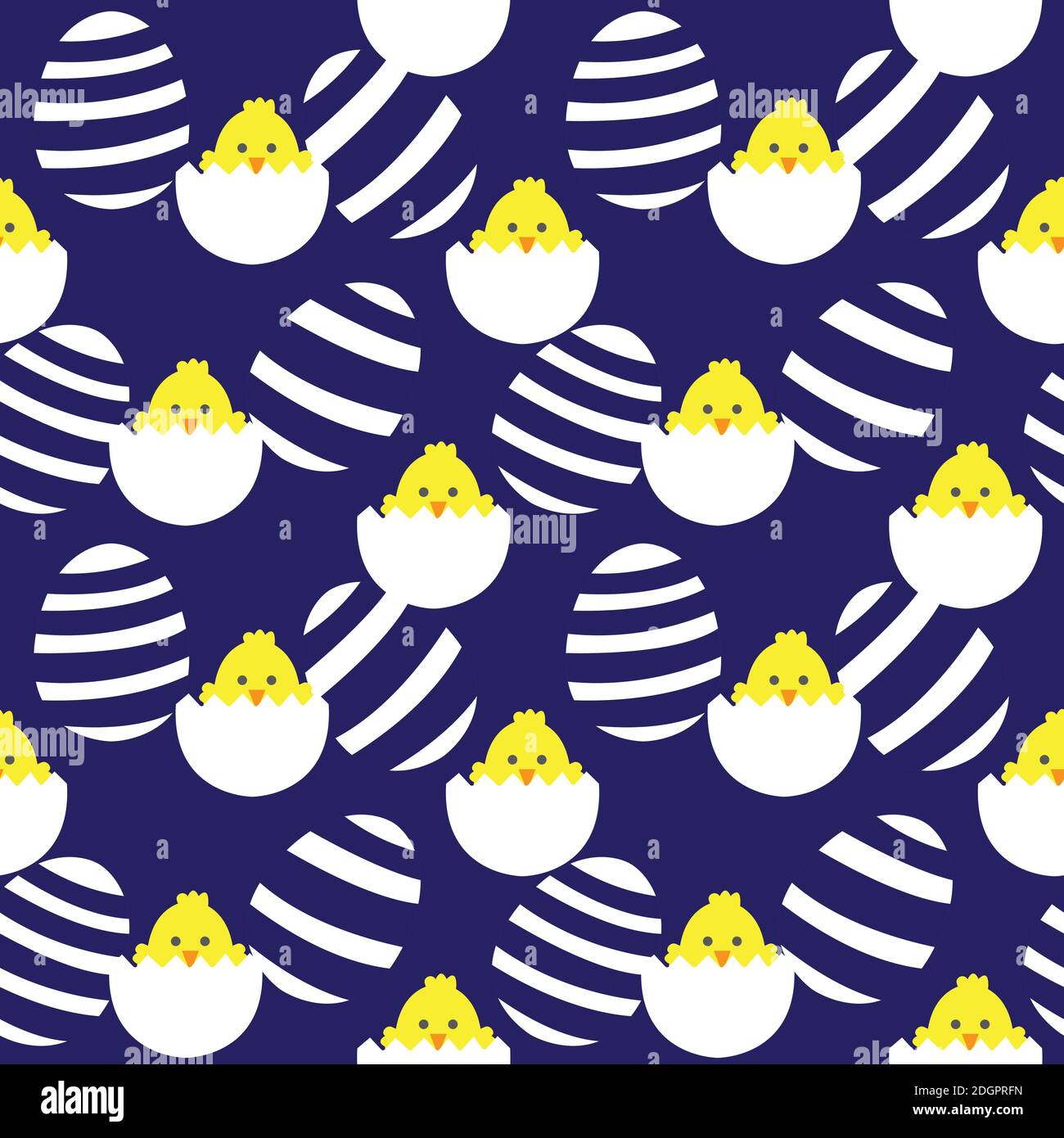 Easter Egg Seamless Pattern for computer graphics, fashion textiles, etc. Stock Vector