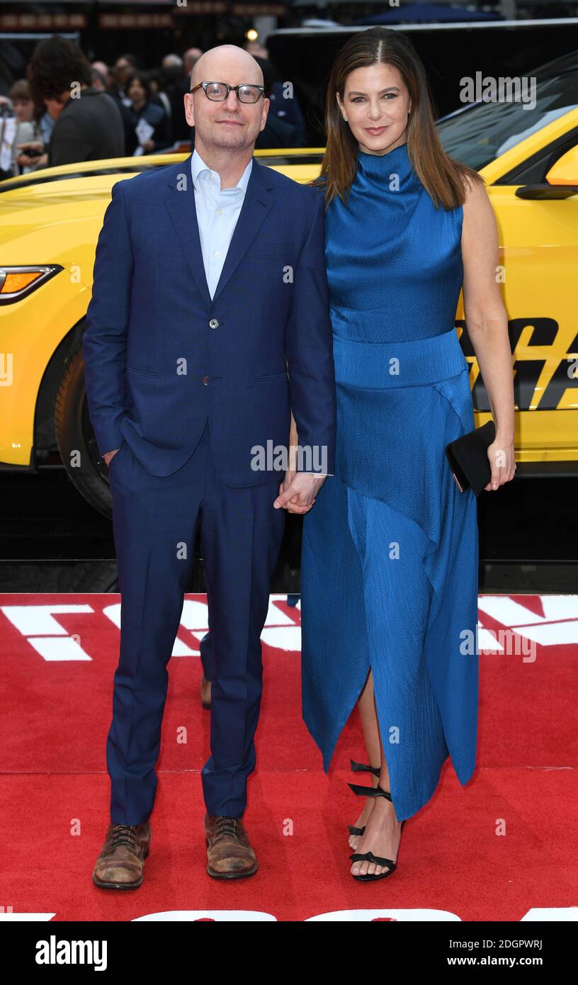 Producer Steven Soderbergh and Jules Asner attending the Logan Lucky UK