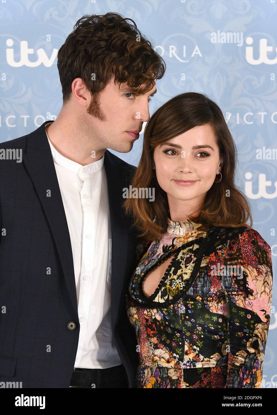 Jenna Coleman And Tom Hughes Attending The Season 2 Premiere Of Itv's 