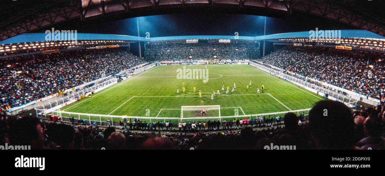 Dortmund, Westfalenstadion am 23.03.1988. Das Spiel in der Fußball-Bundesliga BvB Dortmund gegen Bremen endete 0:0. Stock Photo