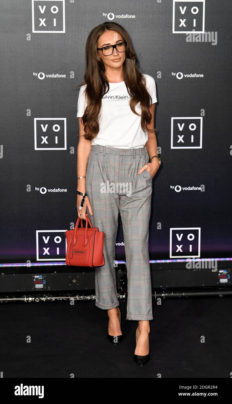 Megan McKenna attending the VOXI launch at Brick Lane Yard, London