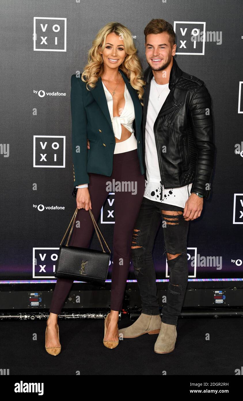Olivia Attwood and Chris Hughes attending the VOXI launch at Brick Lane