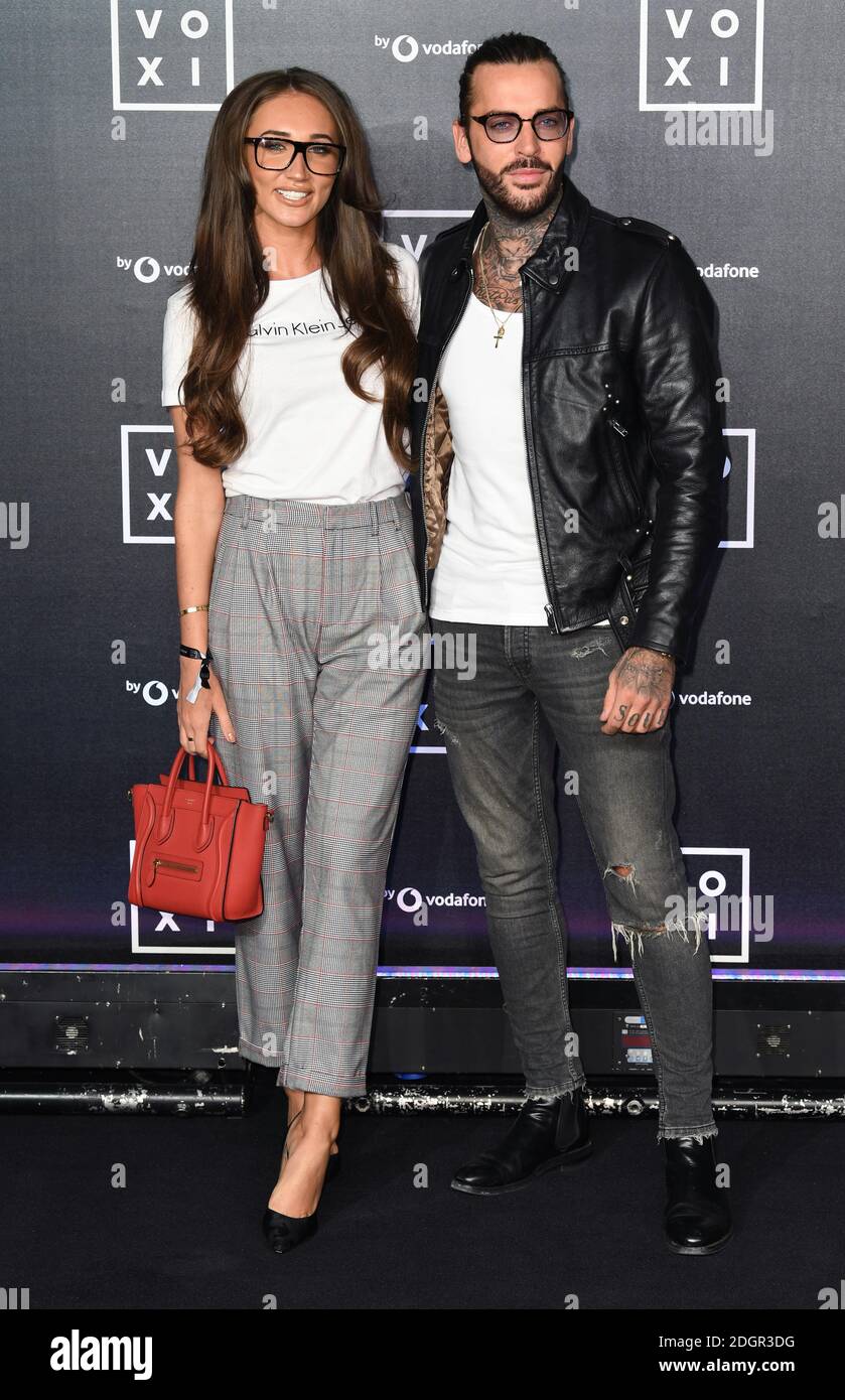 Megan McKenna and Pete Wicks attending the VOXI launch at Brick Lane Yard, London. Photo credit should read: Doug Peters/EMPICS Stock Photo