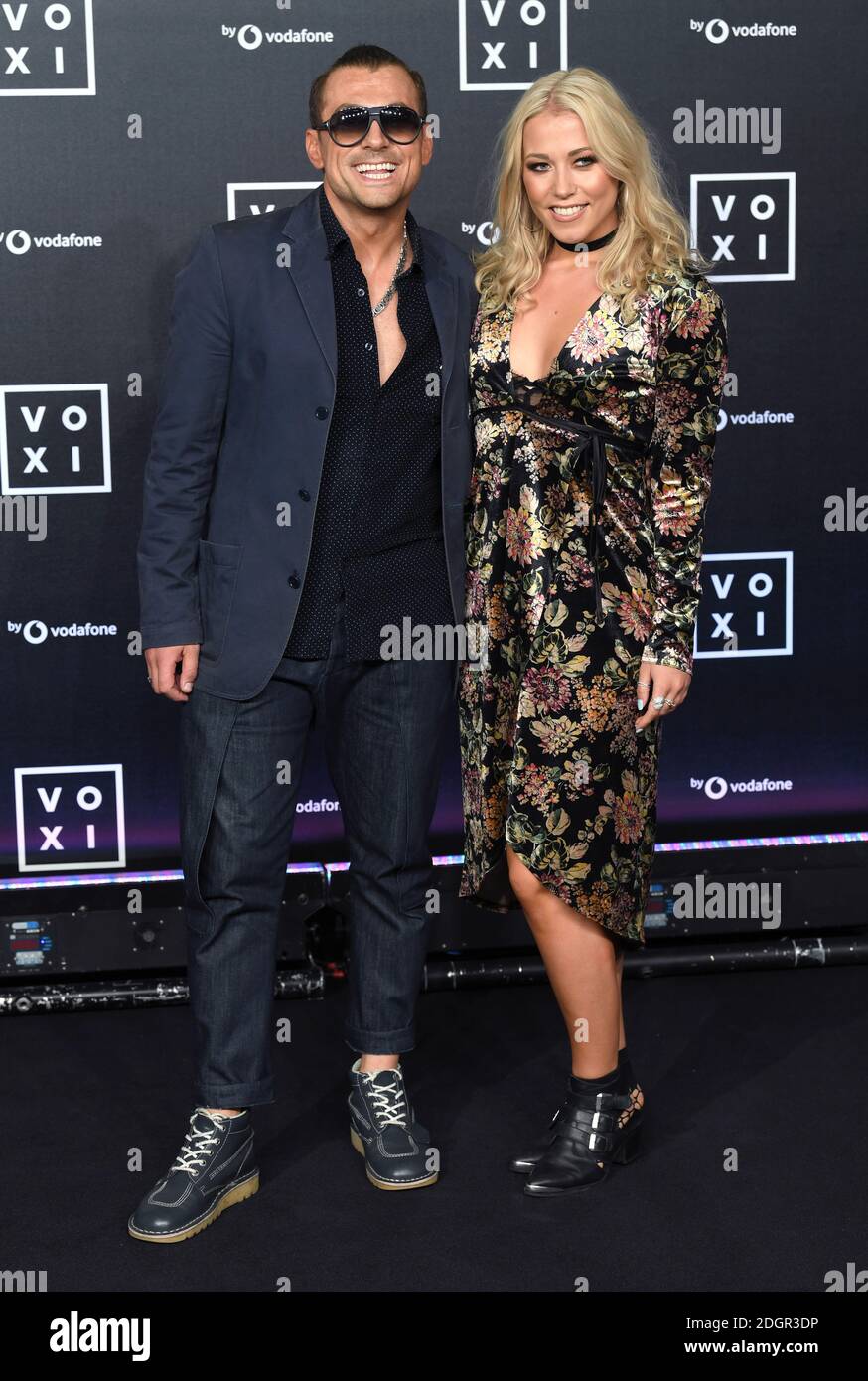 Paul Danan and Amelia Lily attending the VOXI launch at Brick Lane Yard