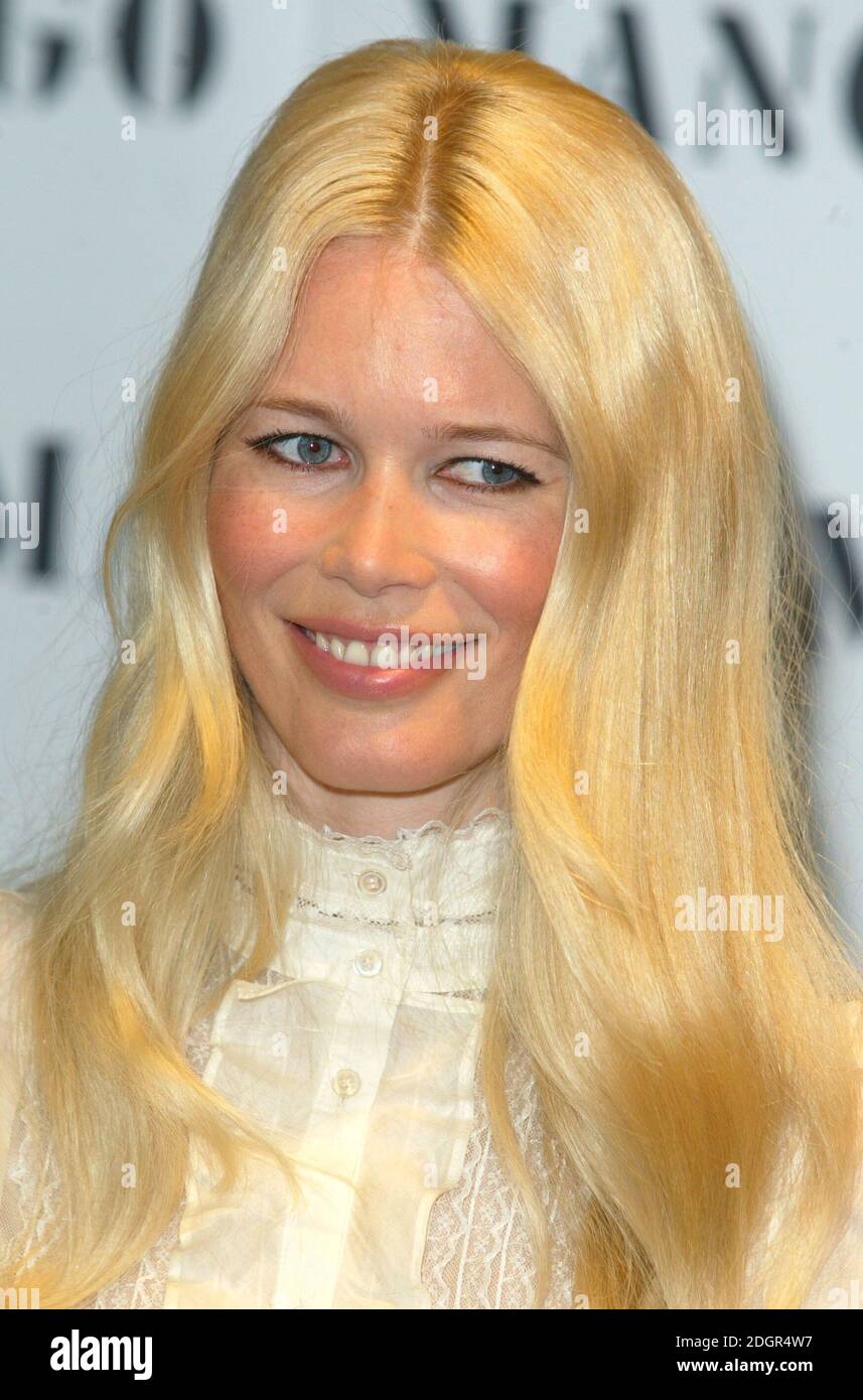 Claudia Schiffer is introduced as the new face of Mango clothing stores