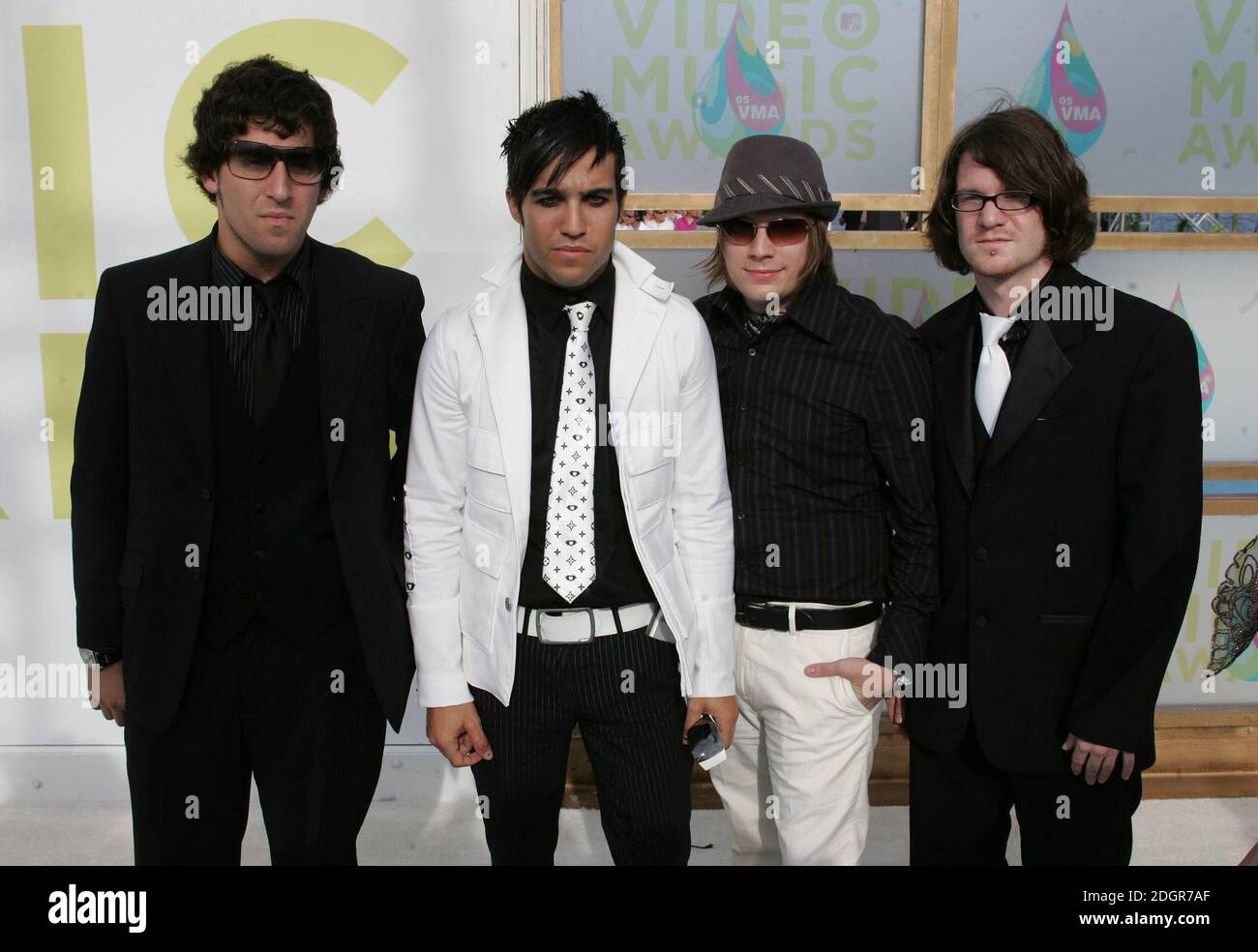 Fall Out Boy arriving for the MTV Music Video Awards (VMA's) at the