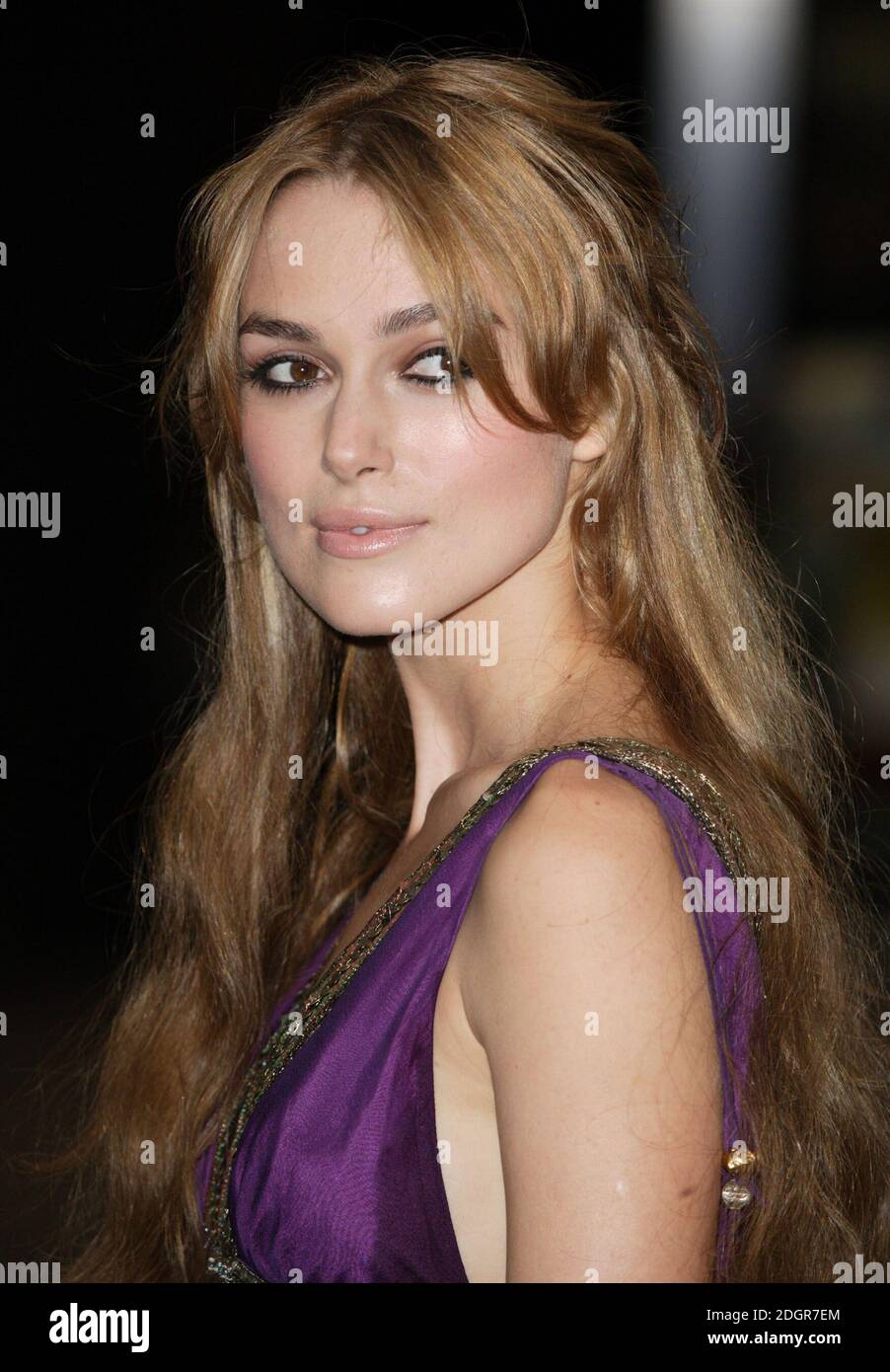 Keira Knightley arriving at the Pride and Prejudice premiere, Leicester Square, London. Doug Peters/allactiondigital.com  Stock Photo