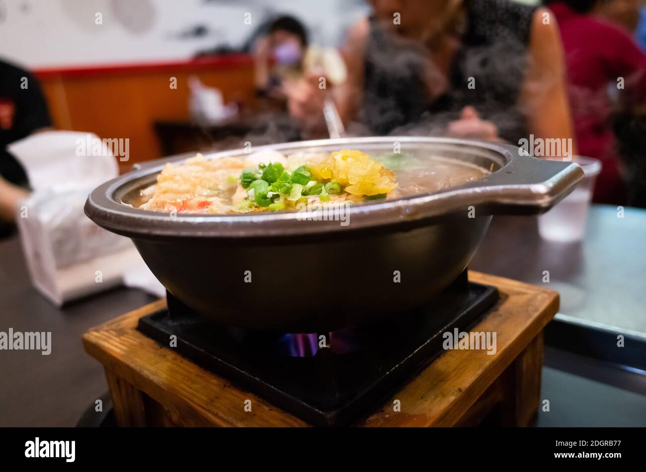 Stinky tofu hot pot at Taiwan Stock Photo Alamy