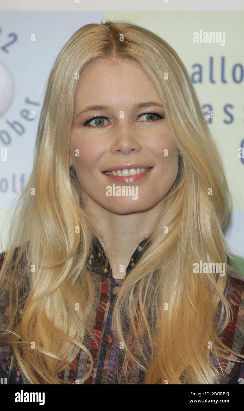 Claudia Schiffer launches the Mallorca Clasic 2006 Golf Tournament, London.   Stock Photo