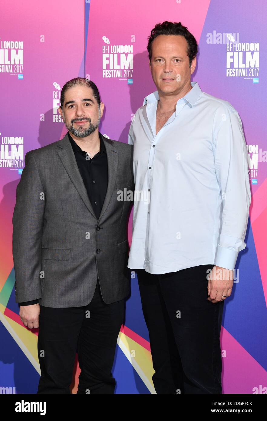 Director S. Craig Zahler and Vince Vaughn attending the Brawl In Cell Block  99 Photocall, the Empire, Haymarket, part of the BFI London Film Festival,,  London. Photo credit should read: Doug Peters/EMPICS