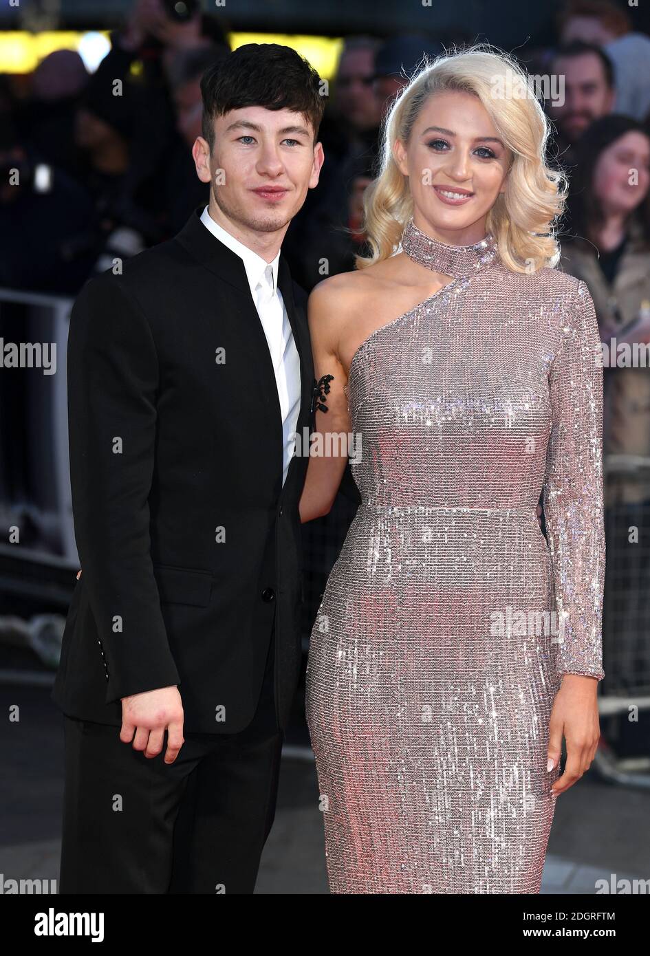 Barry Keoghan and Shona Guerin attending the premiere of Killing of a Sacred Deer as part of the BFI London Film Festival, at the Odeon Leicester Square, London. Photo credit should read: Doug Peters/EMPICS Entertainment Stock Photo