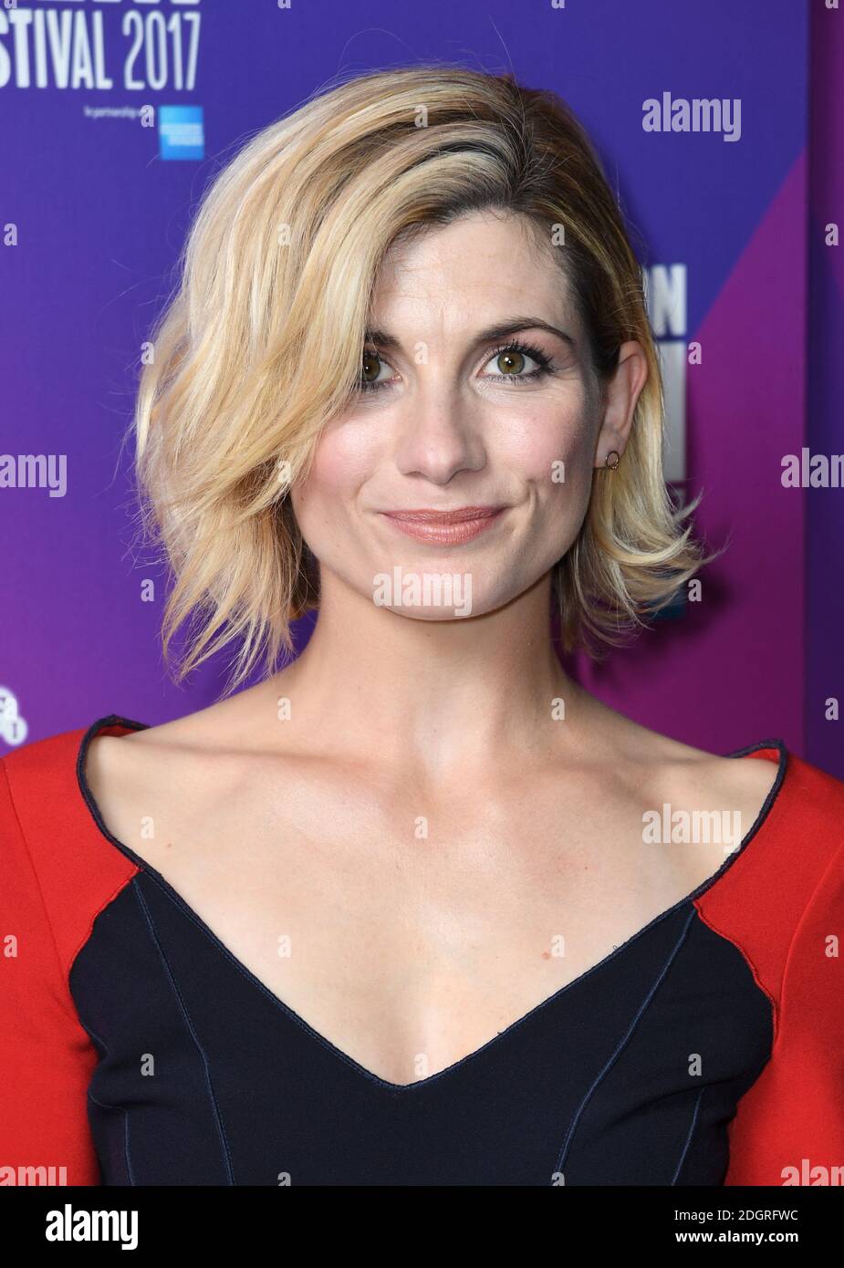 Jodie Whittaker arriving at the BFI London Film Festival Premiere of Journeyman, Picturehouse Central, London. Photo credit should read: Doug Peters/EMPICS Entertainment  Stock Photo