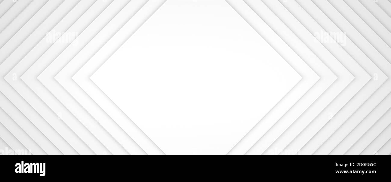 Abstract white background with lines - 3D Illustration Stock Photo - Alamy