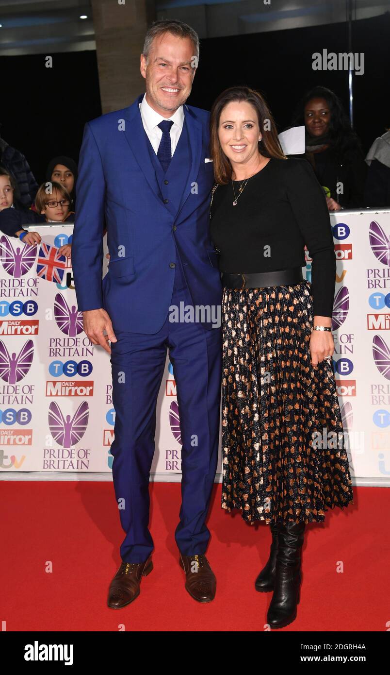 Peter Jones and Tara Capp attending the Pride of Britain Awards 2017 held at Grosvenor House, London. Photo credit should read: Doug Peters/EMPICS Entertainment  Stock Photo