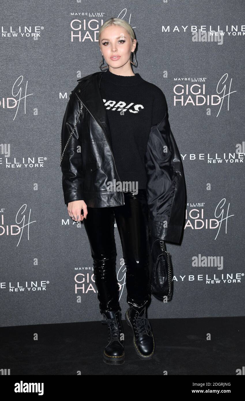Betsy-Blue English attending the Gigi Hadid x Maybelline launch party