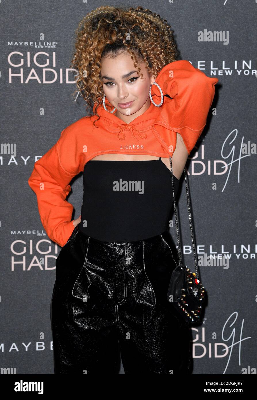 Ella Eyre attending the Gigi Hadid x Maybelline launch party at Hotel