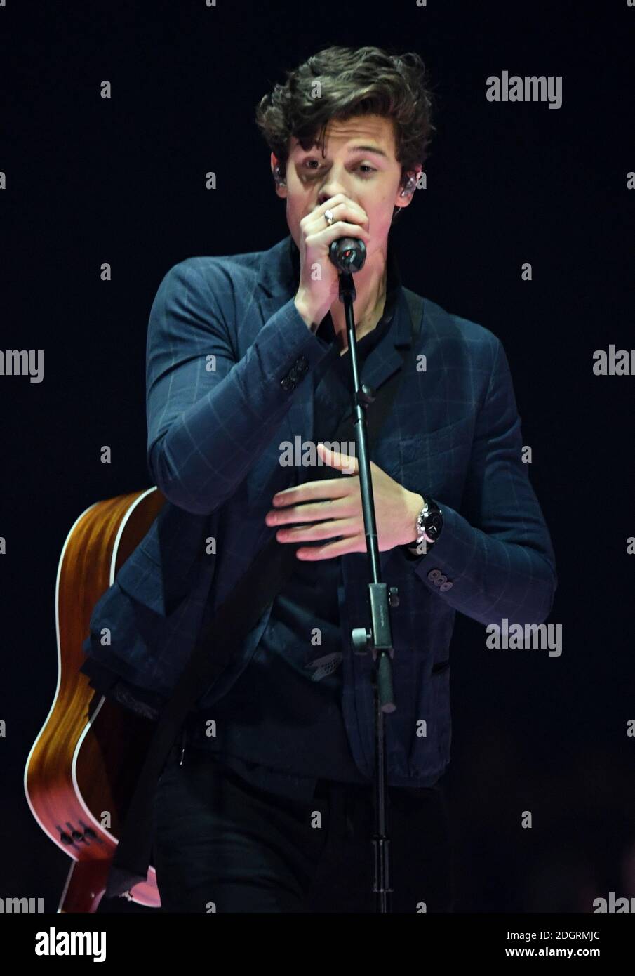 Shawn Mendes on stage during the MTV Europe Music Awards 2017 held at