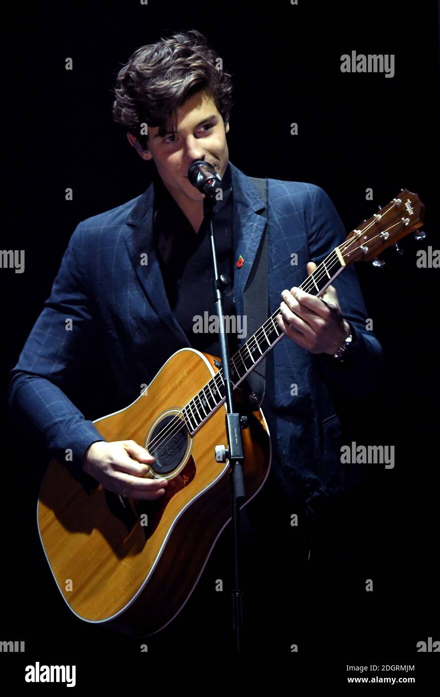 Shawn Mendes on stage during the MTV Europe Music Awards 2017 held at