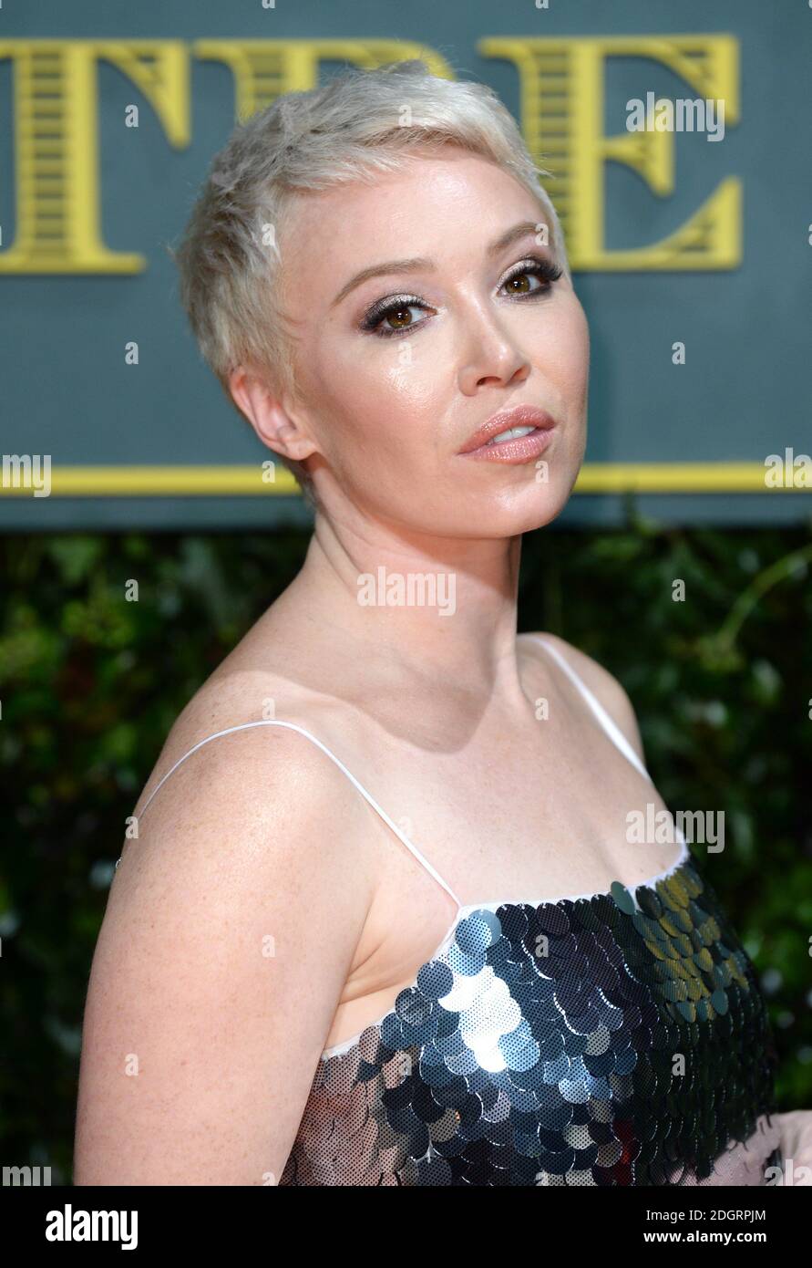 Daisy Lewis arrives at the Evening Standard Theatre Awards at the