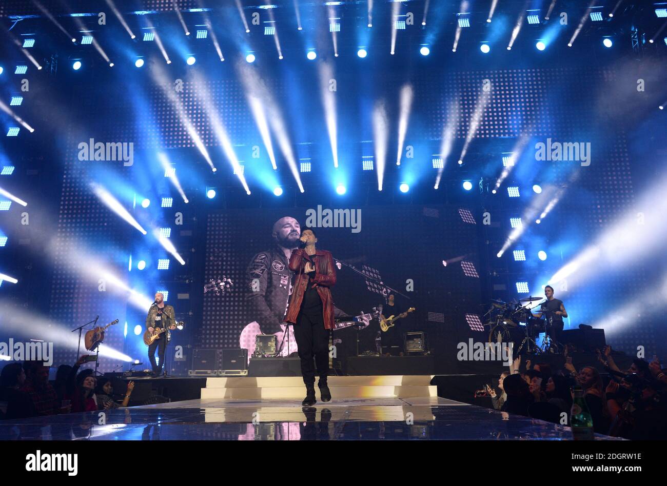 The Script Concert O2 The Script on stage during day two of Capital's Jingle Bell Ball 2017 ...