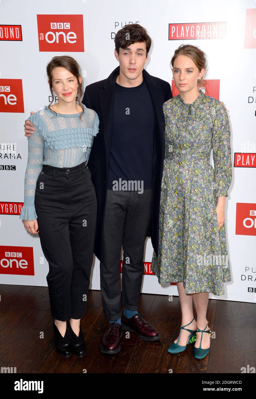 (left to right) Annes Elwy, Jonah Hauer-King and Maya Hawke arriving at