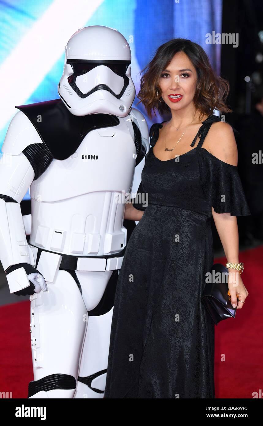 Myleene Klass attending the european premiere of Star Wars: The Last