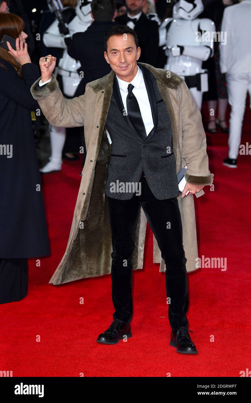 Bruno Tonioli attending the european premiere of Star Wars: The Last