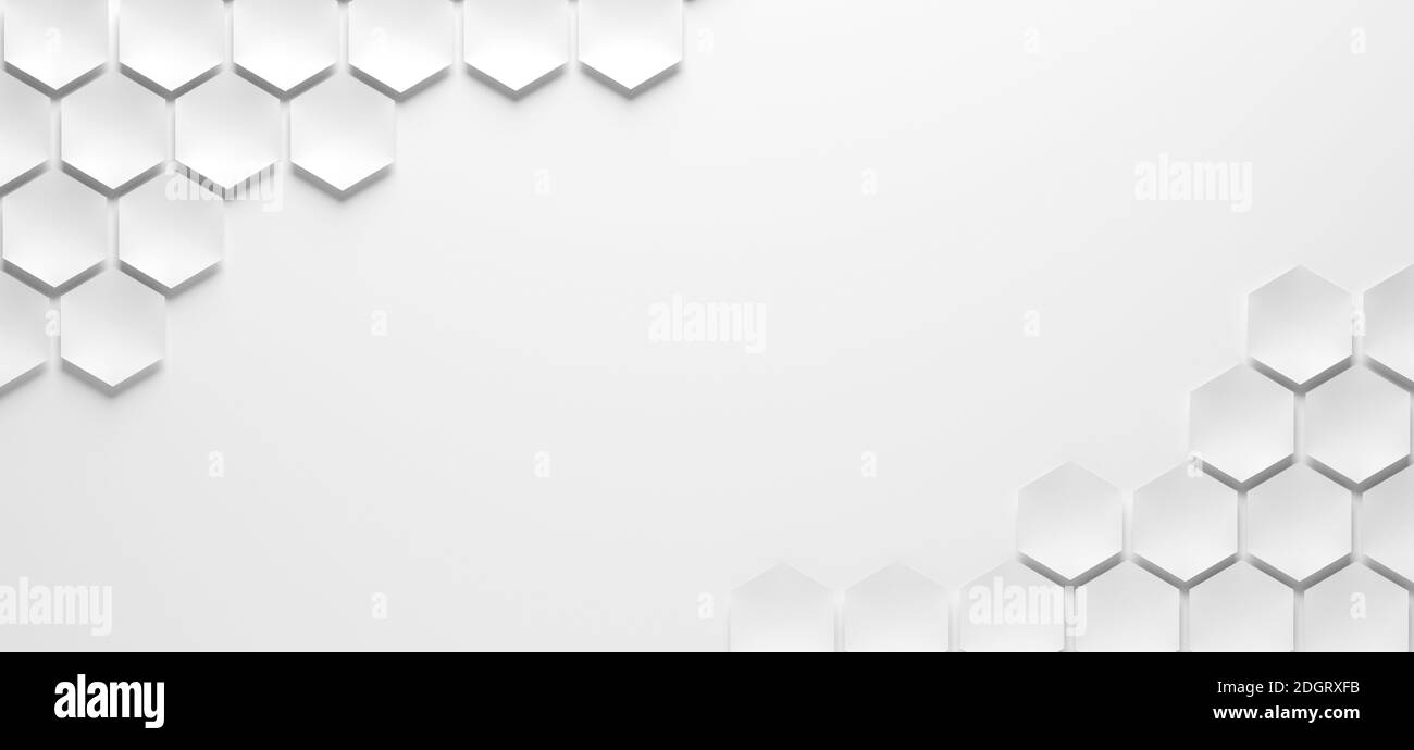 Hexagonal pattern with technical structure - Illustration Stock Photo